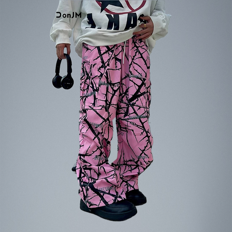 Pink Thorn Camouflage Cargo Trousers