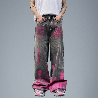 Razor Pink Graffiti Jeans