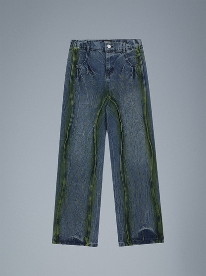 Ethereal Striped Flow Jeans