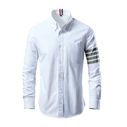 Slim-Fit Long Sleeve Cotton Shirt