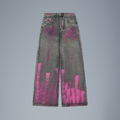 Razor Pink Graffiti Jeans