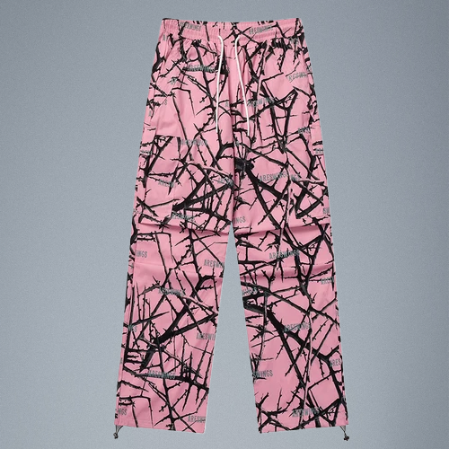 Pink Thorn Camouflage Cargo Trousers