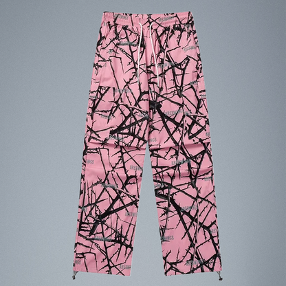 Pink Thorn Camouflage Cargo Trousers