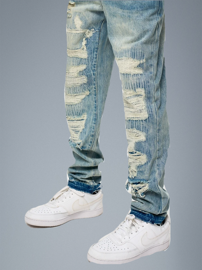 Urban Distress Patchwork Jeans